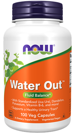 Water Out, 100 veg.caps, NOW, фото 1