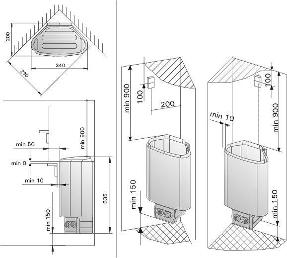 Электрическая печь для сауны Harvia Delta D36 (со встроенным пультом, мощность = 3,6 кВт, объем = 2-4,5 м3) - фото 2 - id-p106804303