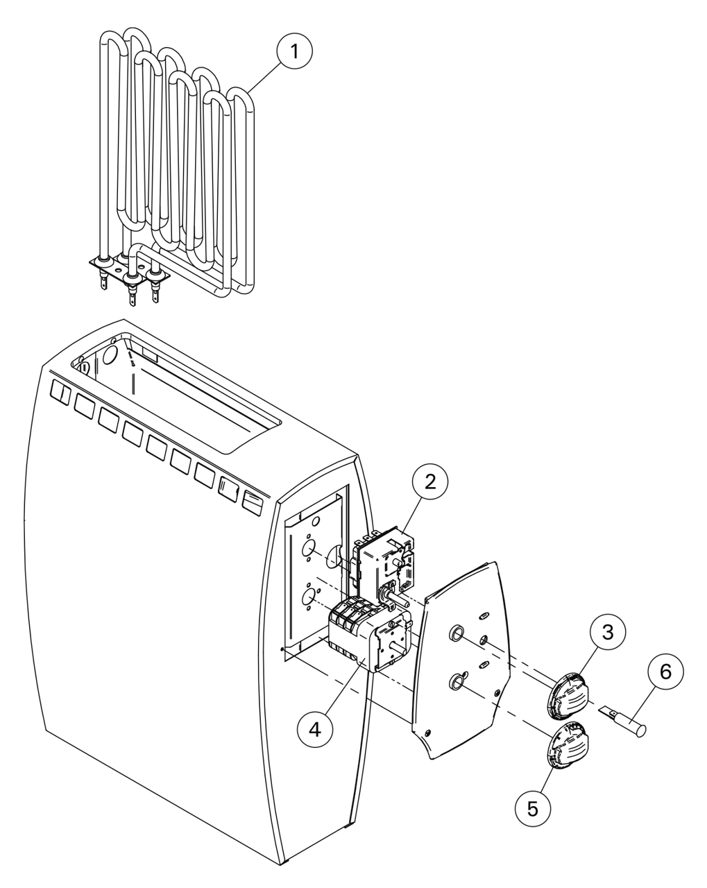 Электрическая печь для сауны Harvia Alfa A30 (со встроенным пультом, мощность = 2,9 кВт, объем = 2-4 м3) - фото 7 - id-p106804304