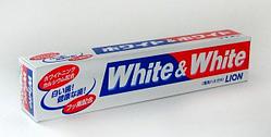 Зубная паста отбеливающая "White&White" Lion, 150 гр Япония