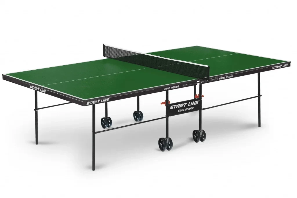 Теннисный стол Start Line Game Indoor GREEN с сеткой - фото 1 - id-p106806380