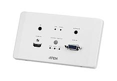 HDMI&VGA HDBaseT Настенный передатчик с монтажной панелью EU/PoH (4K@100м / 1080p@150м) VE2812AEUT ATEN