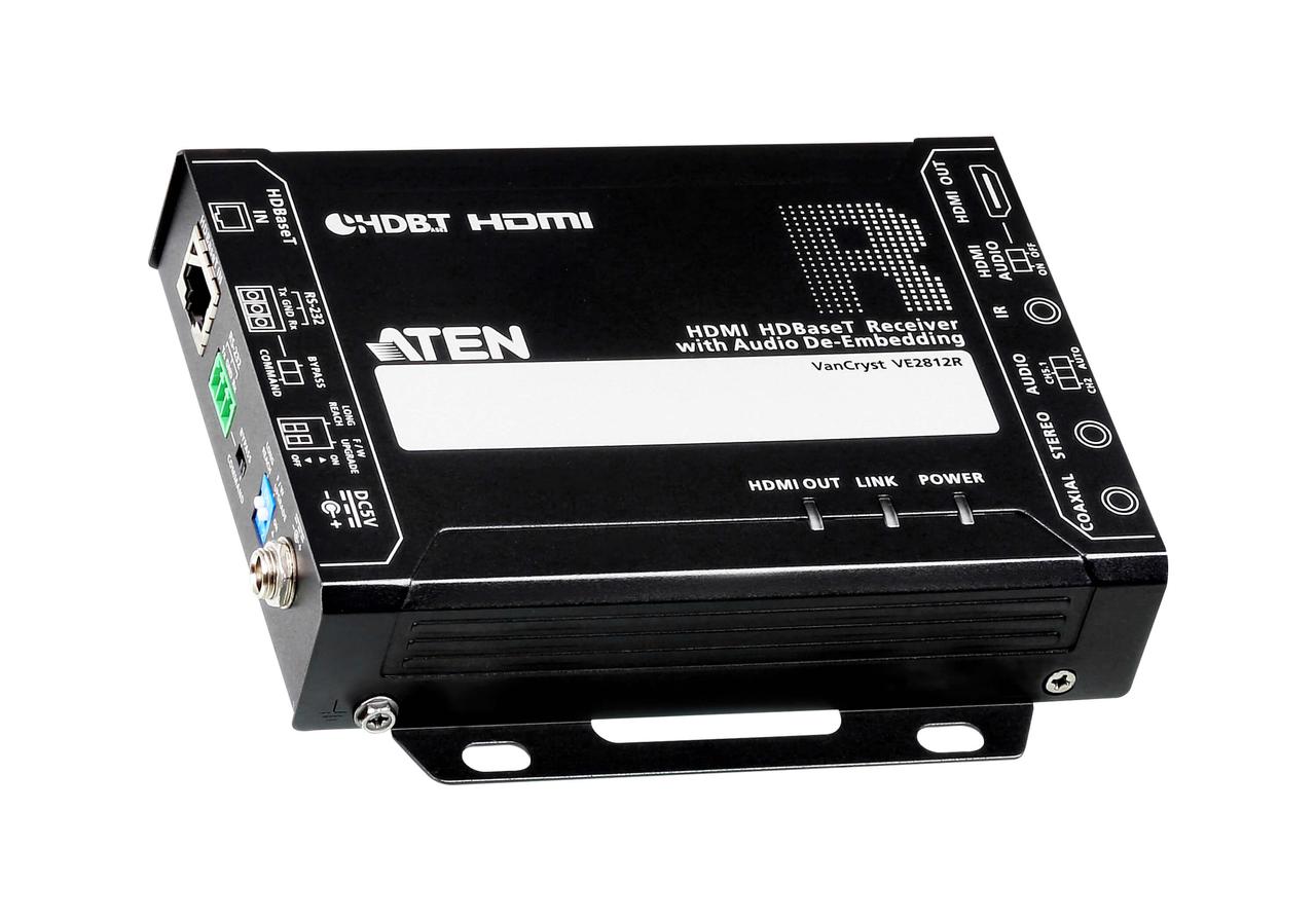 HDMI HDBaseT приемник с извлекателем звука (4K@100 м) (HDBaseT Class A) VE2812R ATEN - фото 3 - id-p106807583