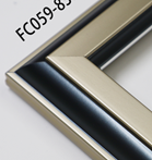 Черный с серебром багет  (рамка) 3,9х3,0см, фото 1