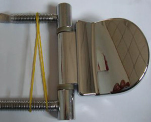 Дверь Harvia STG 7х19 сатин для финской сауны (размер = 70х190 см, короб-сосна, стекло-матовое, ручка-магнит) - фото 4 - id-p106812067