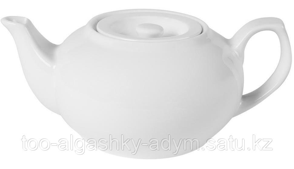 Чайник заварочный с крышкой 1000 мл из фарфора - фото 1 - id-p106814645