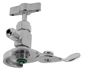 Кран CH-340 с прокалывателем для одноразовых баллонов фреона (универсальная)