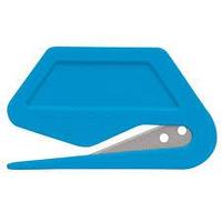 Резак для бумаги, пленки синий c магнитом