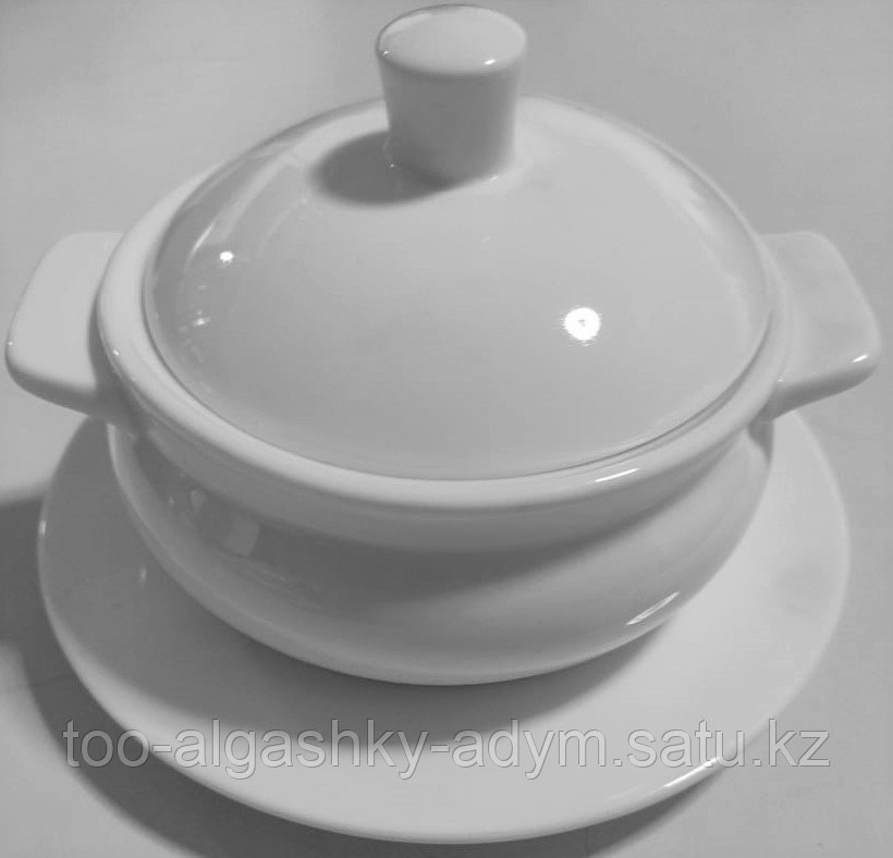Чаша суповая с крышкой D=14 см 250 мл из фарфора - фото 1 - id-p106814769