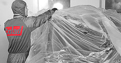 Пленка для защиты кузова авто при окраске, статичная, 4,5 х 7 м, толщина 8 мкм в индивидуальной упаковке Сolad