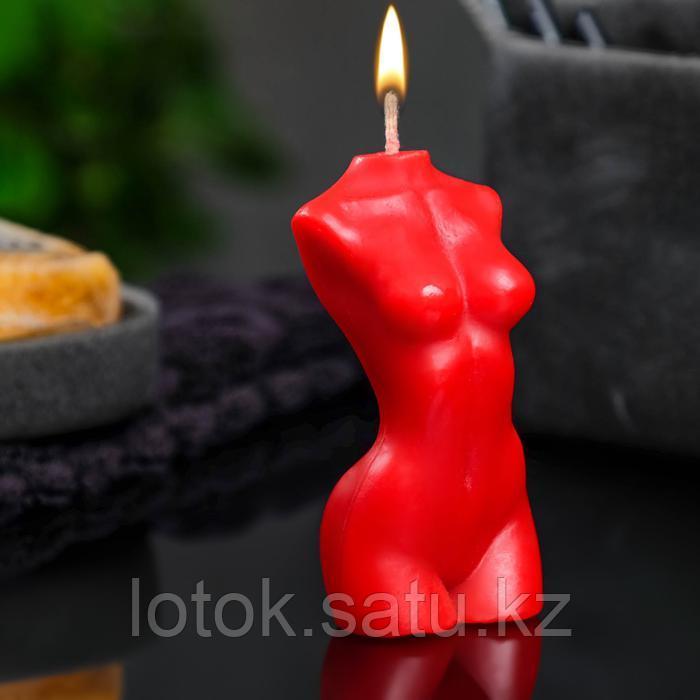 Фигурная свеча «Женское тело №1» красная, 9 см