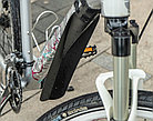 Универсальные крылья "LiLioo" для велосипеда. Гибкое Крыло. Полимер. Брызговики. Черные., фото 8