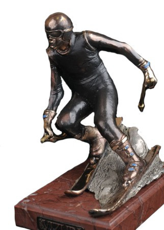 Бронзовая статуя Горнолыжник - фото 1 - id-p106831348