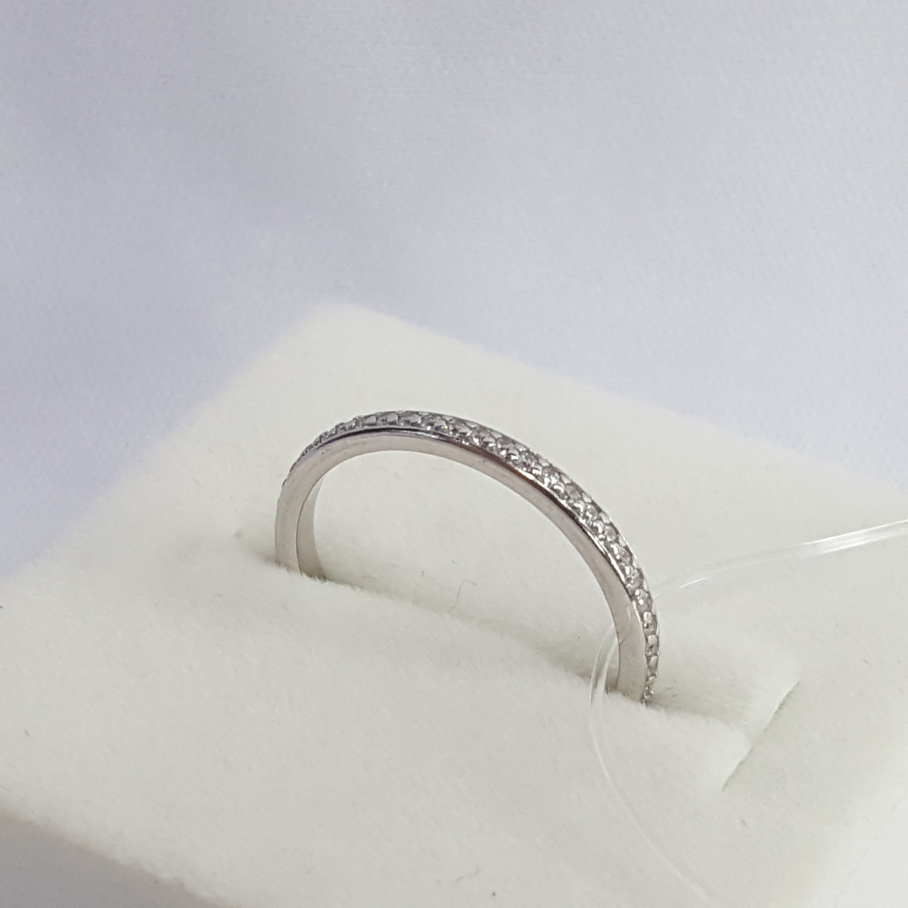 Серебряное кольцо на 2-ю фалангу Фианит Aquamarine 67511А.5 покрыто родием коллекц. Foxy - фото 2 - id-p91662831