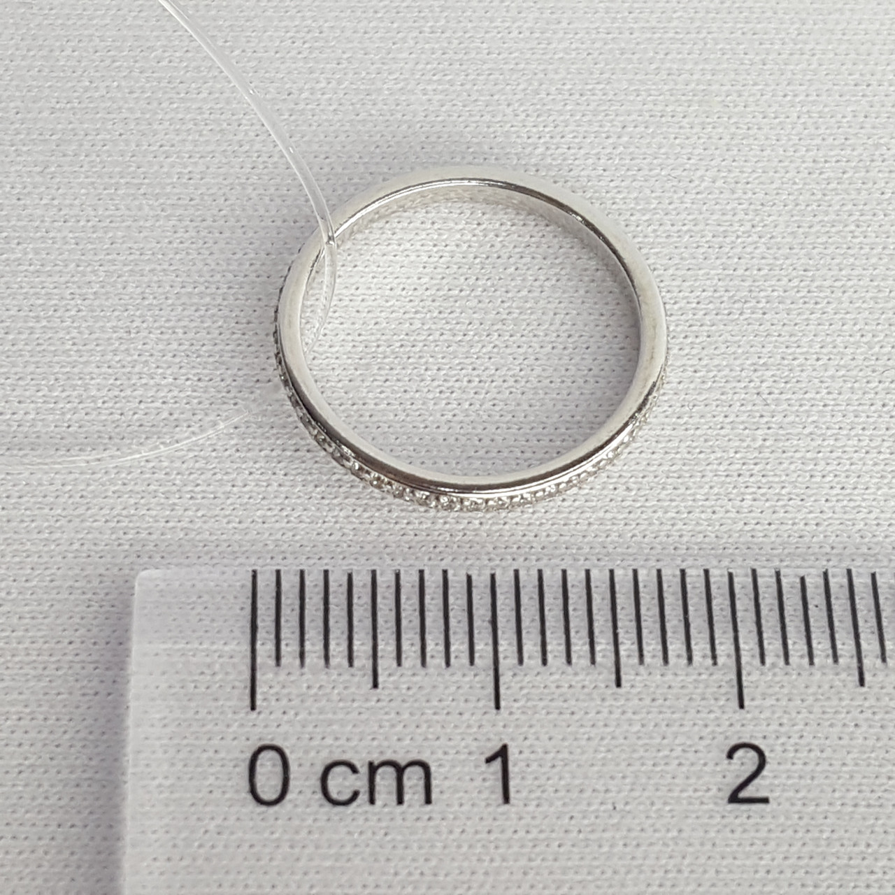 Серебряное кольцо на 2-ю фалангу Фианит Aquamarine 67511А.5 покрыто родием коллекц. Foxy - фото 3 - id-p91662831