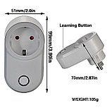 Терморегулятор в розетку управление Wi-Fi с проводным датчиком, фото 4