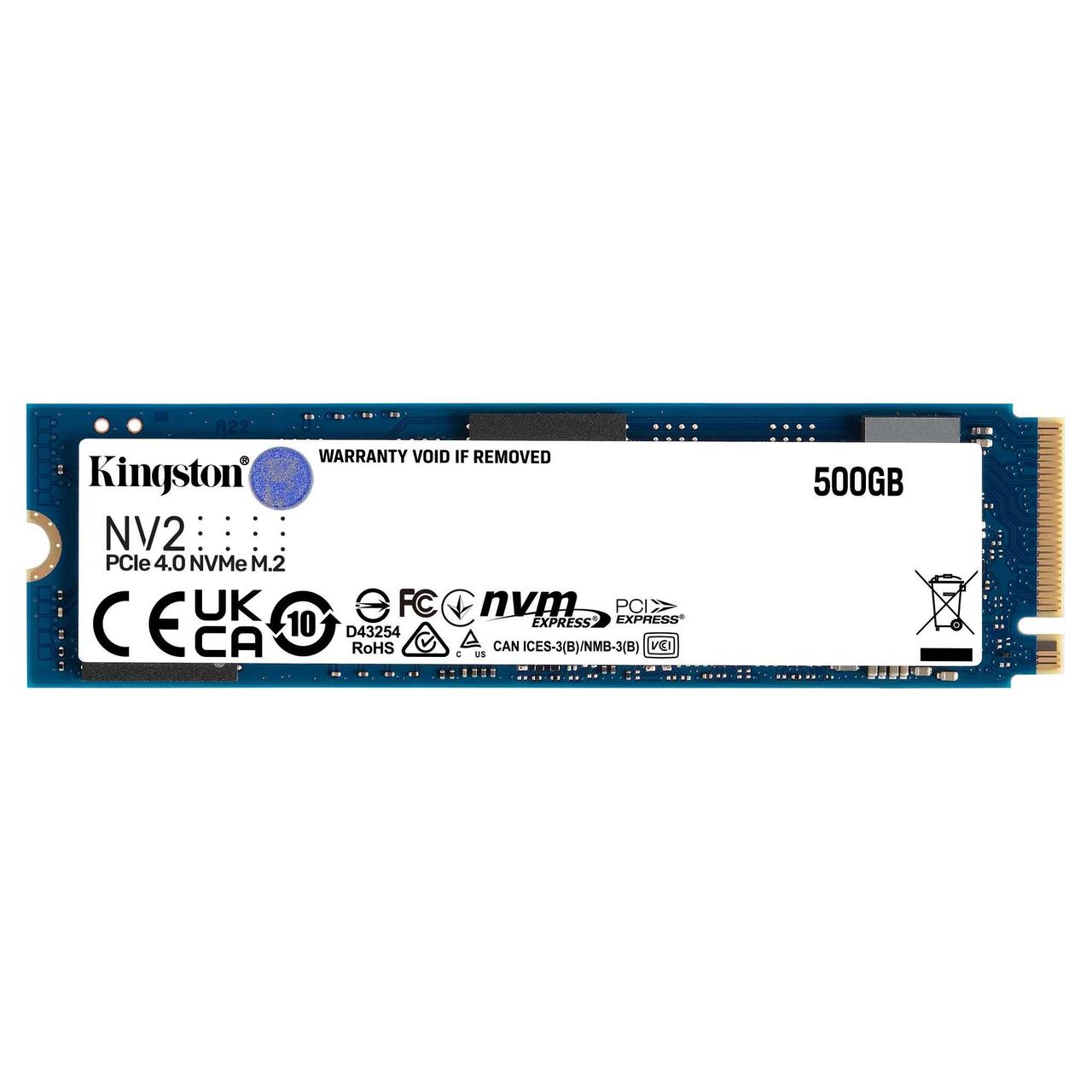 Kingston SNV2S/500G накопитель SSD NV2 250G M.2 2280 NVMe PCIe 4.0