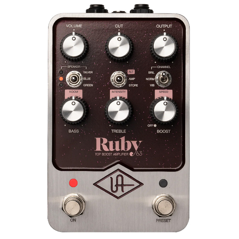 Педаль эффектов Universal Audio UAFX Ruby 63 Top Boost Amplifier - фото 1 - id-p106834276