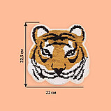 Термоаппликация двусторонняя «Тигр», с пайетками, 22 × 22,5 см, цвет золотой/розовый, фото 2