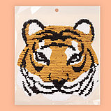 Термоаппликация двусторонняя «Тигр», с пайетками, 22 × 22,5 см, цвет золотой/розовый, фото 6