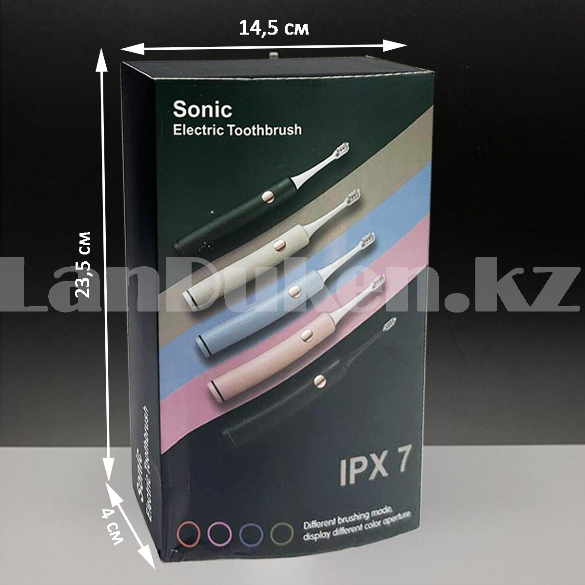 Электрическая зубная щетка Sonic IPX 7 розового цвета - фото 2 - id-p106810852