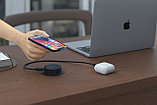 Shelbi Беспроводная зарядка, USB, Type-C для установки в стол, белый, фото 5