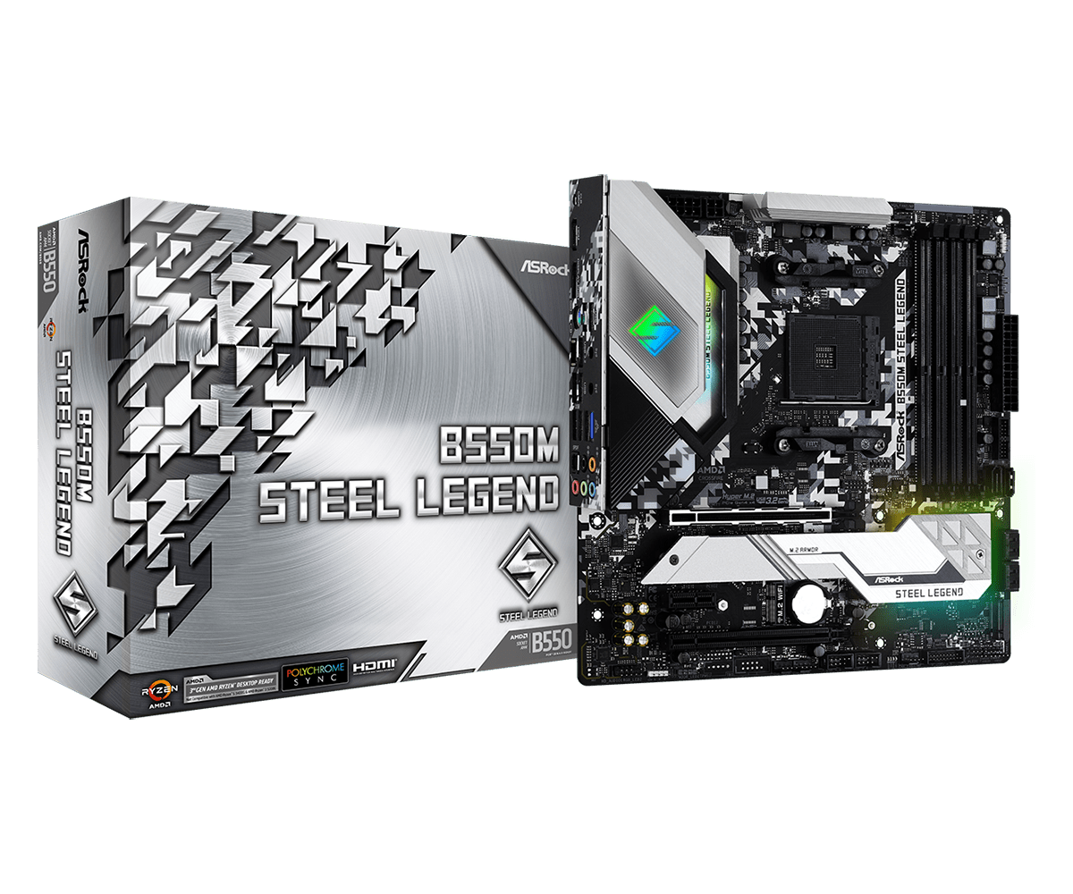 Материнская плата ASRock B550M STEEL LEGEND