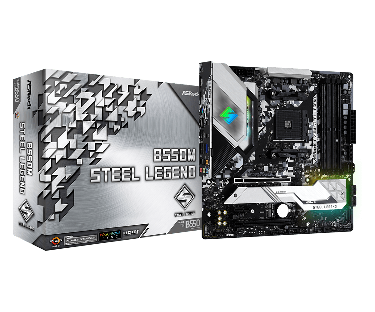 Материнская плата ASRock B550M STEEL LEGEND SALE!