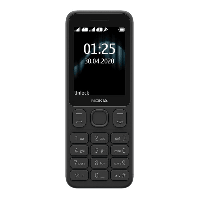 NOKIA 125 DS TA-1253 BLACK, 2.4'', 1 Core, 4MB + 4MB (ROM/RAM), Micro SD, up to 32GB flash, GSM, 2 Sim,