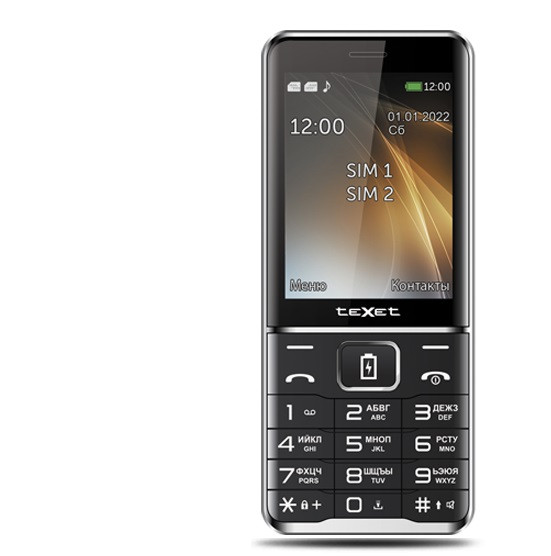 Мобильный телефон Texet TM-D421 черный