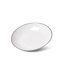 Тарелка глубокая ALEKSA 20,5см, цвет белый (фарфор)