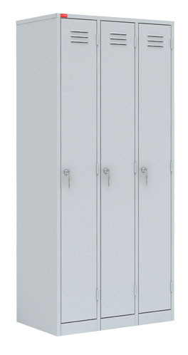 Трехсекционный металлический шкаф для одежды ШРМ-33 - фото 1 - id-p106864462