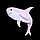 Мягкая игрушка «Розовая акула» 80см, фото 2