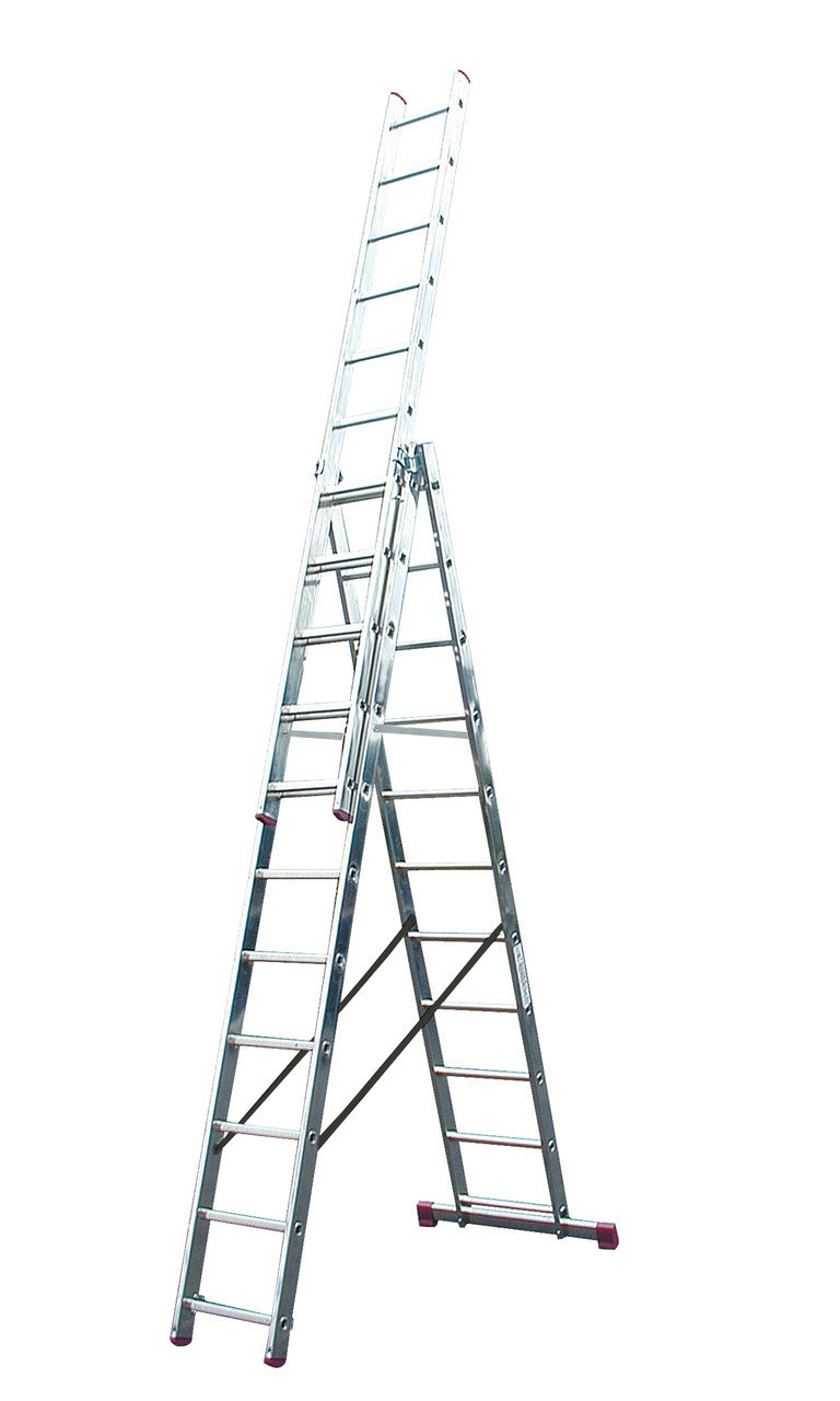 Трехсекционная универсальная лестница CORDA 3х12 (10445) - фото 1 - id-p106872476