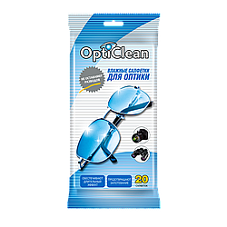 Влажные салфетки для оптики OptiClean 20 шт