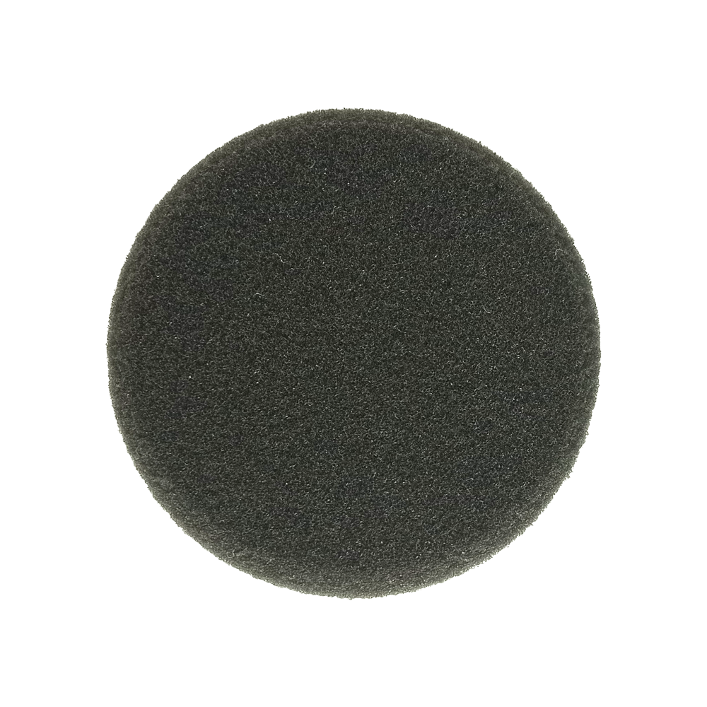 Полировальный поролоновый гладкий круг 85мм x 30 мм черный, мягкий