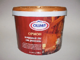 Лак водный для древисины "Olimp" 2,5л