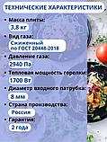 Плитка газовая настольная Мечта-200М белая 2 конфорки, фото 4