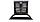Люк напольный "Контур, алюм.лист с загнутыми краями", петли 1000 мм, Уличный, фото 2