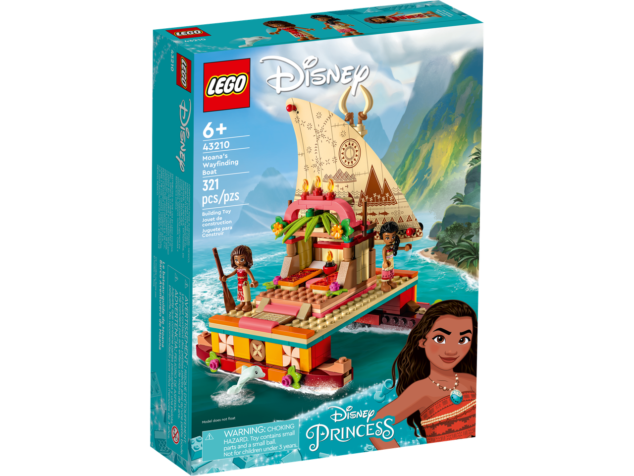 LEGO: Корабль-путеводитель Моаны Disney Princess 43210 - фото 2 - id-p106877438