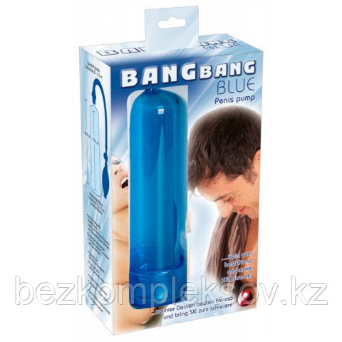 Помпа для пениса Bang Bang синяя