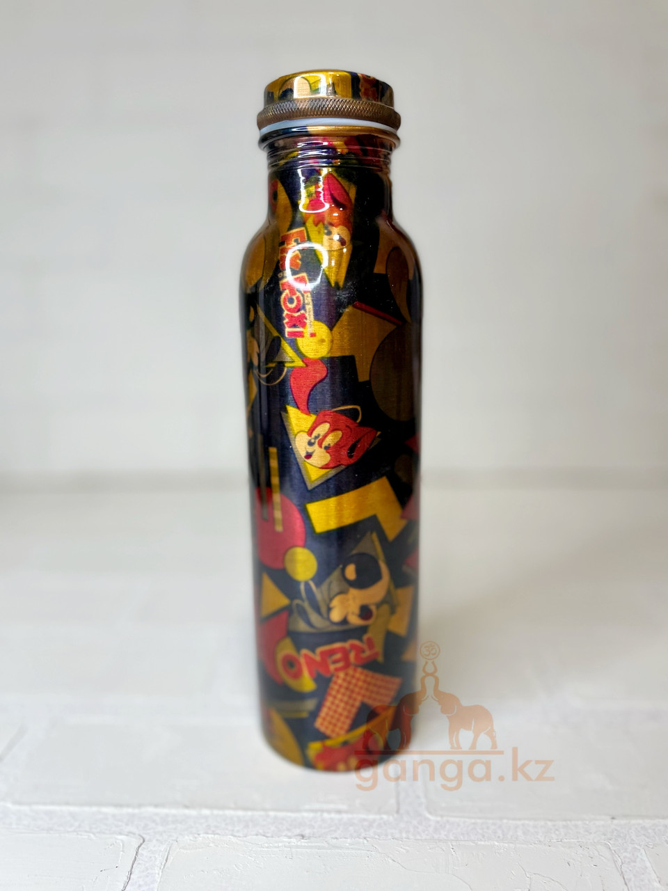 Медный сосуд с крышкой на резьбе, 1 литр, фото 1