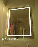 Прямоугольное зеркало с LED подсветкой и пескоструйным рисунком SONATA, 600х800мм, фото 3