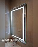 Прямоугольное зеркало с LED подсветкой и пескоструйным рисунком SONATA, 800х1000мм, фото 4