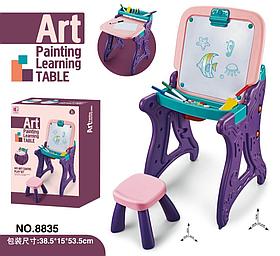 Игровой стол и мольберт для рисования Фиолетовый