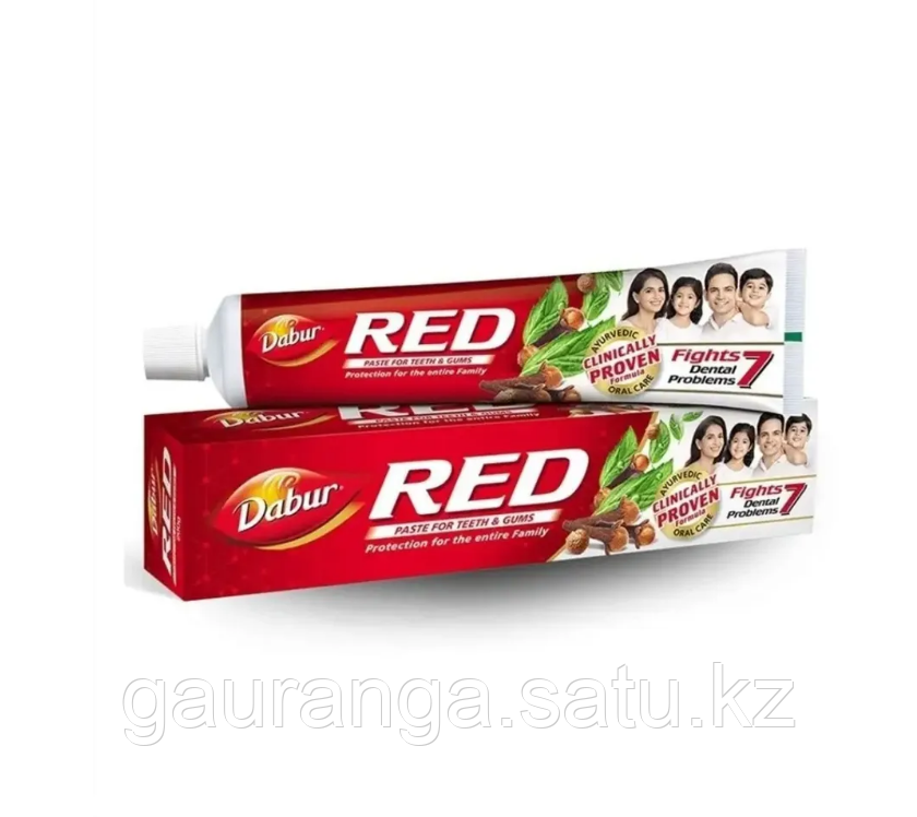 Зубная паста Ред (Рэд) Дабур / Toothpaste Red Dabur 200 гр - антибактериальная, от кровоточивости десен - фото 2 - id-p106889389