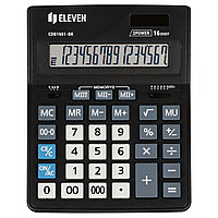 Калькулятор 16 разрядов, 15.5x20.5см, черный Eleven