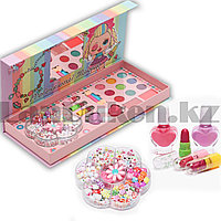 Набор детской декоративной косметики, с набором для плетения браслетов 6134