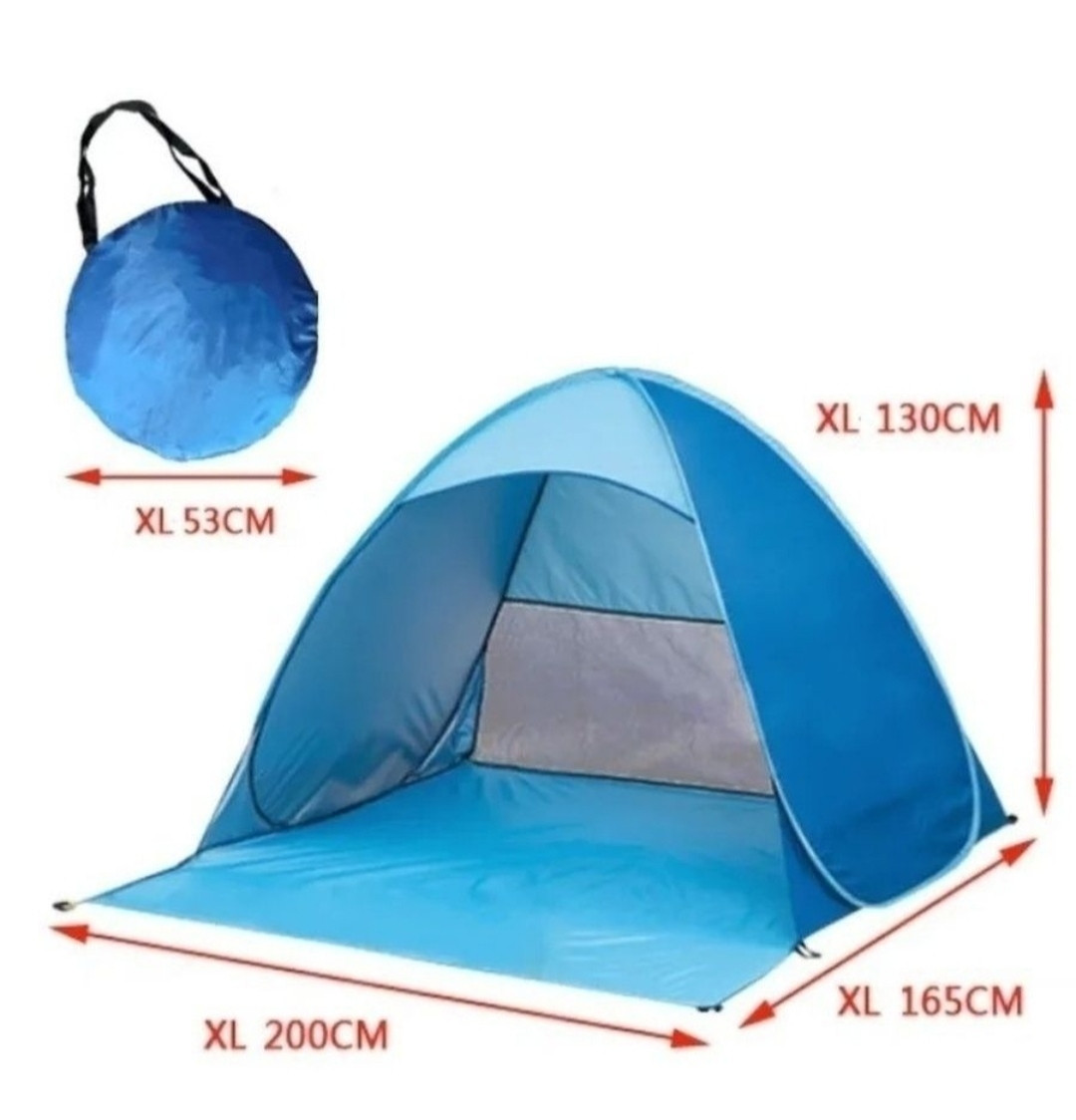 Палатка - тент для пляжа Голубая, 200*165*130 см
