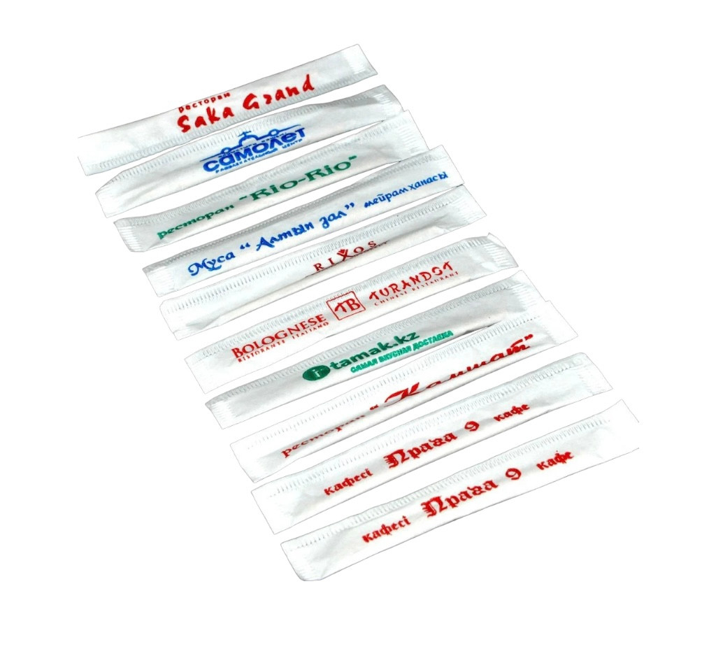 Зубочистки, в индивидуальной упаковке с логотипом заказчика